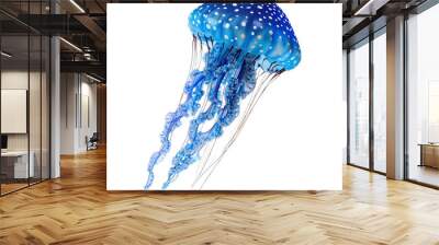 Blue jellyfish clip art Wall mural