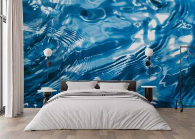 blue sea water, abstract background Wall mural