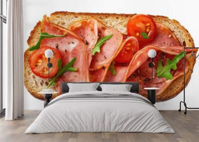 Gourmet Ham and Tomato Sandwich Wall mural