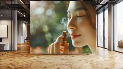 Serene Aromatherapy Moment Wall mural