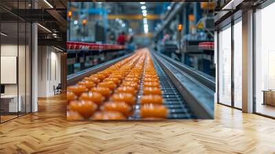 conveyor at the confectionery factory Wall mural