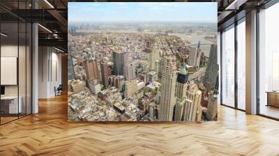 Aerial view of Manhattan, New York City, USA Wall mural