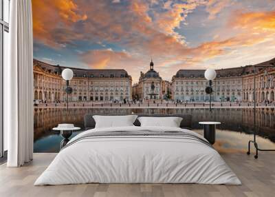 place de la bourse in bordeaux, france Wall mural