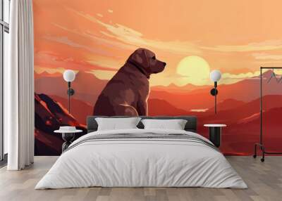 Lab Sunset Wall mural