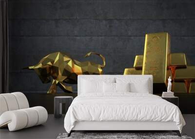 Bullish Gold Market Wall mural