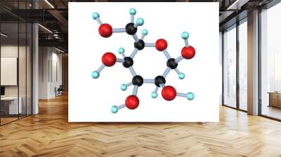 molecule dextrose 3d Wall mural