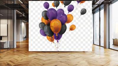 Orange Purple Balloons Grape Wall mural