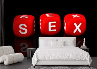 Sex Cubes Wall mural