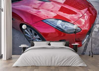 red sports car Wall mural