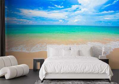 beach and tropical sea Wall mural