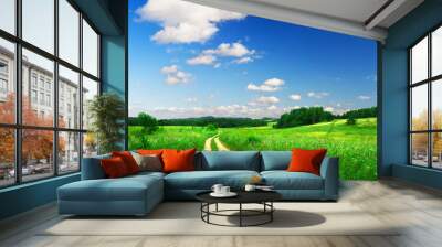 beautiful summer landscape Wall mural