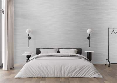 brushed silver metallic background Wall mural