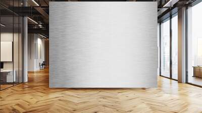 brushed silver metallic background Wall mural