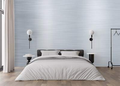 brushed steel or aluminium metal background texture Wall mural