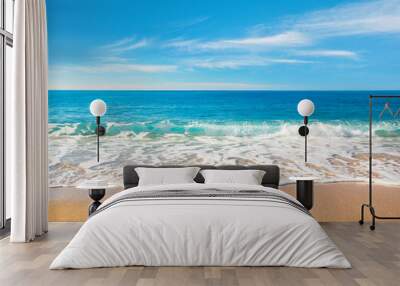 sandy beach and tropical sea Wall mural