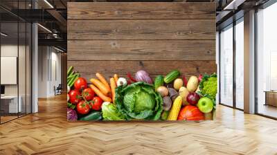 Assortment of  fresh vegetables Wall mural