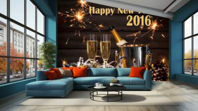 new years eve celebration Wall mural