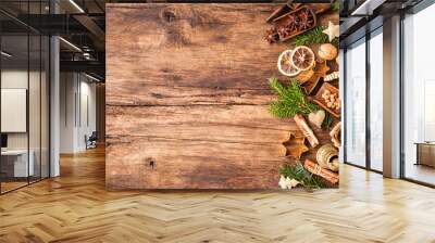 Spices for Christmas cakes Wall mural