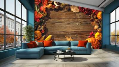 thanksgiving day background Wall mural