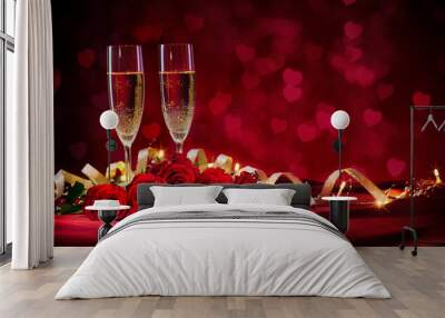 valentines day background Wall mural