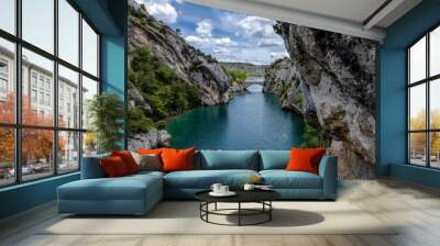 Verdon Gorge river beautiful view Wall mural