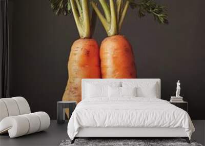 Carrots on Table Wall mural