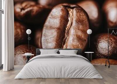 Close-up of coffee beans Wall mural