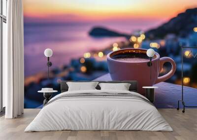 Coffee on Table Wall mural