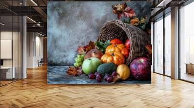 Fresh produce basket Wall mural