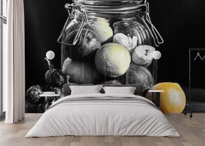 Fruit in jar Wall mural