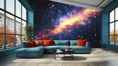 Galaxy Background with Stars Wall mural