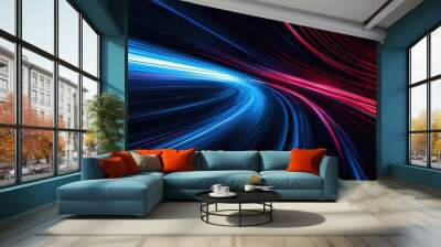 Lights in Black Background Wall mural