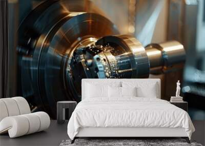 Machine processing metal Wall mural