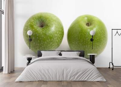 two fresh green apples Wall mural