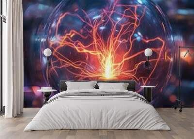 Table lamp Wall mural