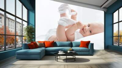 portrait of a happy young child Wall mural