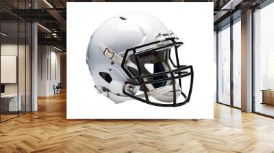 american football helmet isolated on transparent background, Generative Ai Wall mural