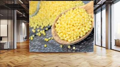 millet seed  on table Wall mural