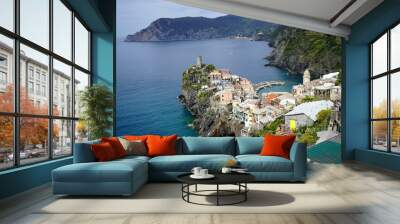 view to corniglia, cinque terre, italy Wall mural