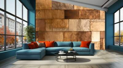 geometric metallic decoration texture Wall mural