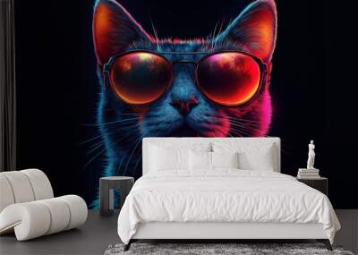 Le cyber chat Wall mural