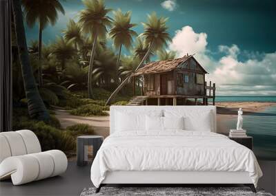 paraiso tropical na tailandia  Wall mural