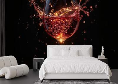 Red wine Wall mural