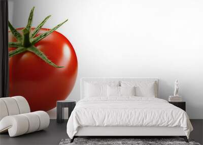 tomato isolated on white background Wall mural