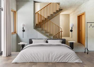 architecture modern design, interior home, staircase Wall mural