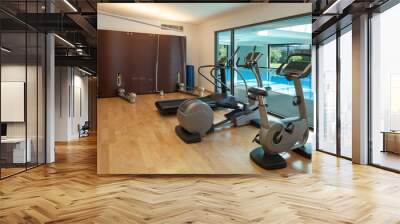 gym of a modern house Wall mural