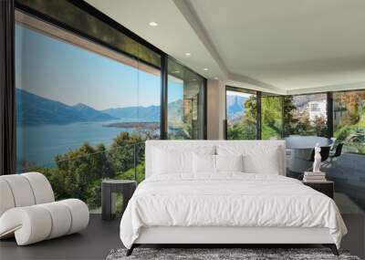 interior, modern house, dining room Wall mural