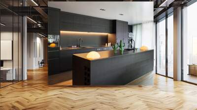 Interior, Modern kitchen Wall mural