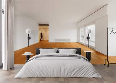 Interior of modern apartment, empty room Wall mural