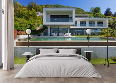 luxury villa with pool Wall mural